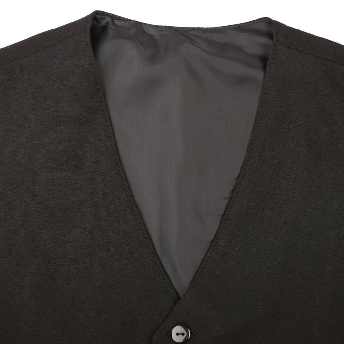 Жилет школьный для мальчика, рост 134 см, цвет чёрный