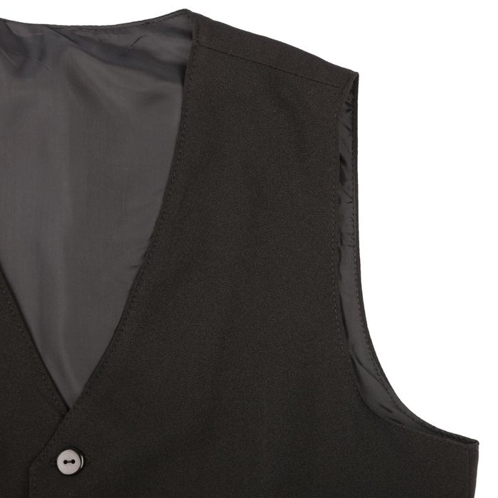 Жилет школьный для мальчика, рост 134 см, цвет чёрный