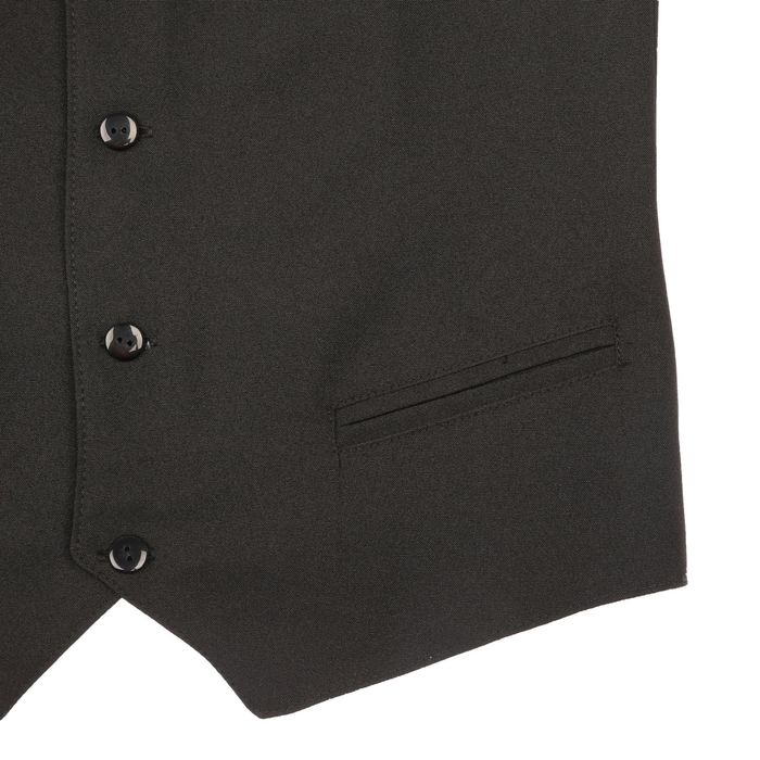 Жилет школьный для мальчика, рост 134 см, цвет чёрный