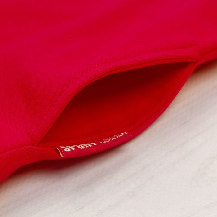 Джемпер (толстовка) для девочки, рост 110 см, цвет фуксия/светлый меланж