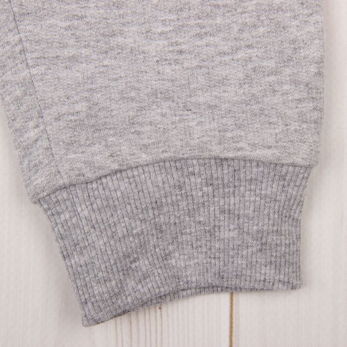 Брюки спортивные для девочки, рост 98 см, цвет серый меланж