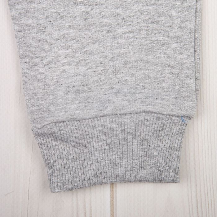 Брюки спортивные для девочки, рост 128 см, цвет светло-серый меланж