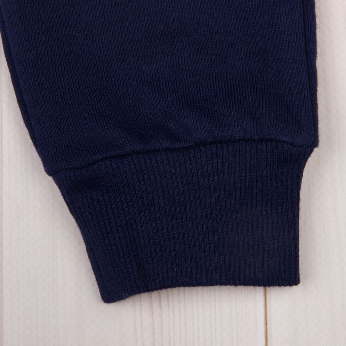 Брюки спортивные для девочки, рост 110 см, цвет тёмно-синий/фуксия