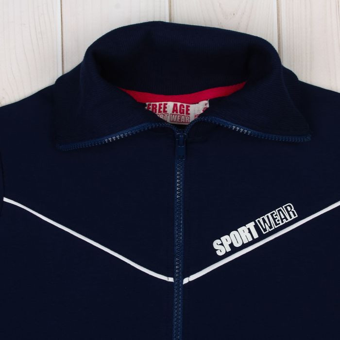 Джемпер (толстовка) для девочки, рост 128 см, цвет тёмно-синий