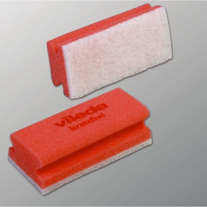 Губка для профессиональной уборки "Виледа" мягкая, цвет красный