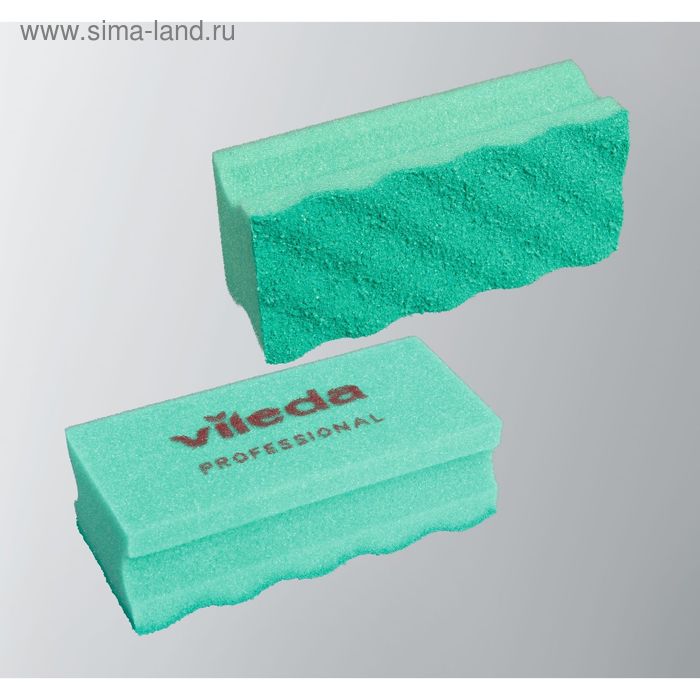 Губка для профессиональной уборки с системой Vileda ПурАктив, цвет зелёный, 6,3×14 см