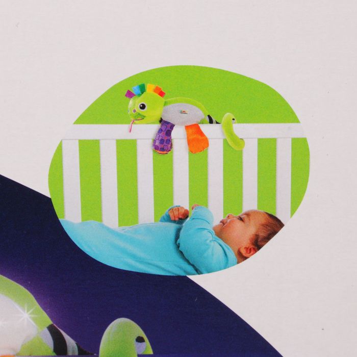 Мягкая развивающая игрушка-ночник «Хамелеончик» с пищалкой и шуршалкой