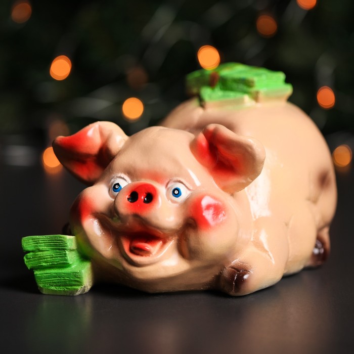 Копилка "Поросенок с долларом"