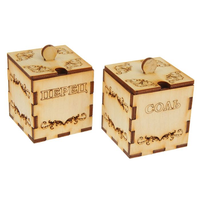 Набор для специй для декора "Телега" 16х11х8 см