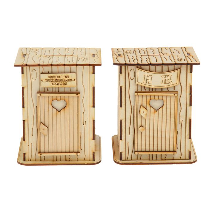 Копилка для декора "Чтобы не испытывать нужды" большая, 13х16х12 см (КД 00-05) МИКС