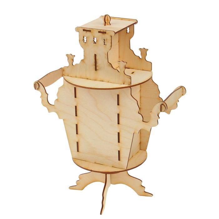 Чайный домик "Самовар" большой (набор 30 деталей) 15х15х36 см (ЧД 00-06)