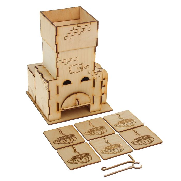 Чайный домик "Печка" набор 10 предметов 16х16х23 см (ЧД 00-08)