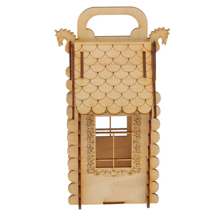 Чайный домик "С ручкой" большой (набор 16 деталей) 13х13х30 см (ЧД 00-09)