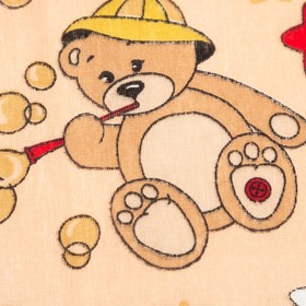 

Детское постельное бельё BABY "Мишки", цвет персик 112х147 см, 110х150 см, 60х60 см, бязь 142 гр/м