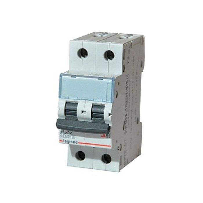 Выключатель авт. мод. Legrand, 2п, C 20А TX3, 6кА 404043