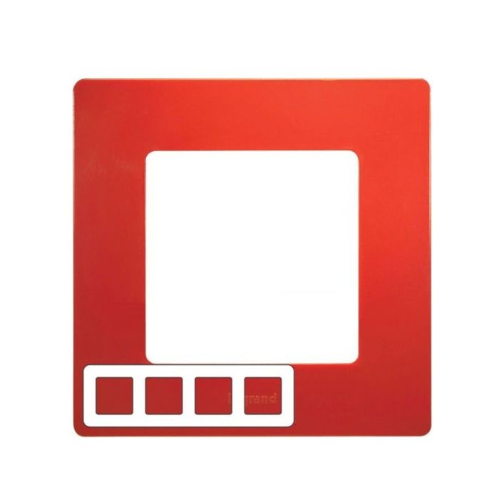 Рамка 4-м Legrand "Etika ", красн. 672534