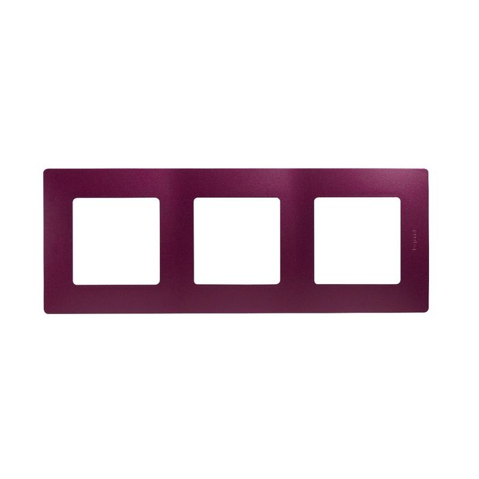 Рамка 3-м Legrand "Etika ", сливовый