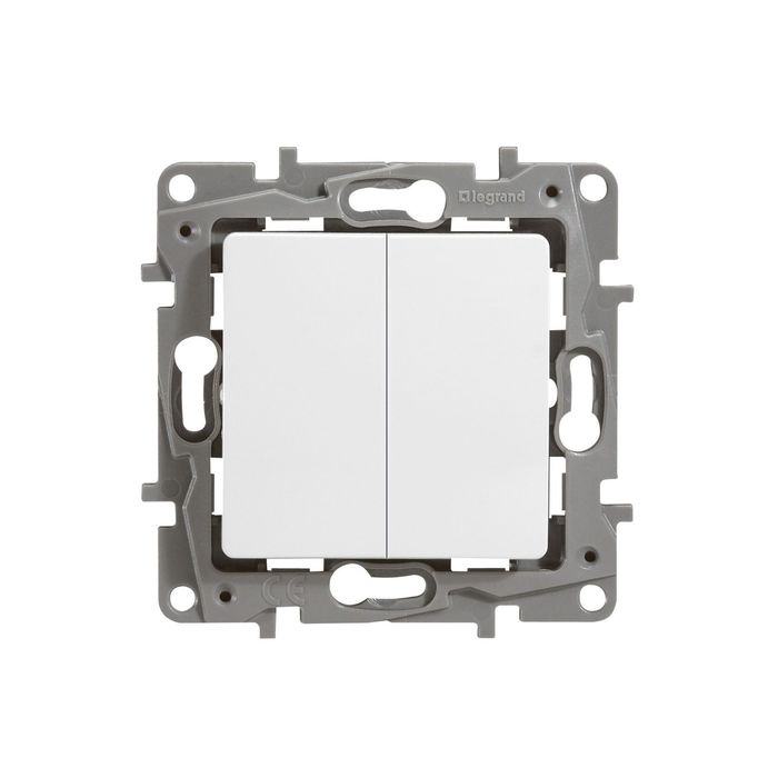 Механизм переключателя 2-кл. СП Legrand "Etika Plus ", авт. бел. 672212