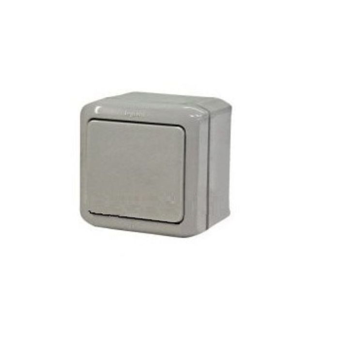 Переключатель 1-кл. Legrand "Quteo ", ОП на 2 напр. 10АХ, IP44, сер. 782334