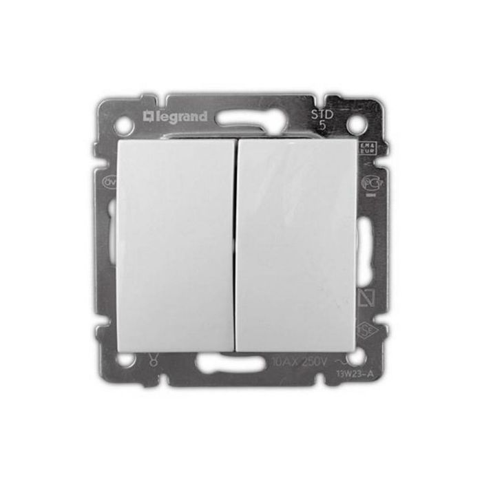 Механизм переключателя 2-кл. СП Legrand "Valena ", на 2 напр., бел. 774408