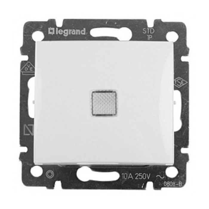 Механизм выключателя 1-кл. СП Legrand "Valena ", с подсветкой, бел., DIY-упак 694261