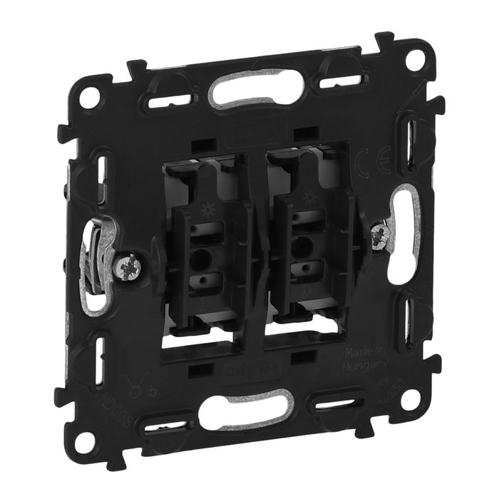 Механизм выключателя 2-кл. Legrand "Valena ", 10А, 250В, безвинтовые зажимы 752005