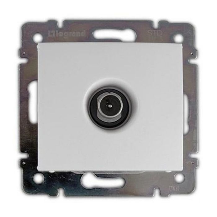 Механизм розетки TV СП Legrand "Valena ", проходная 10дБ бел. 774431