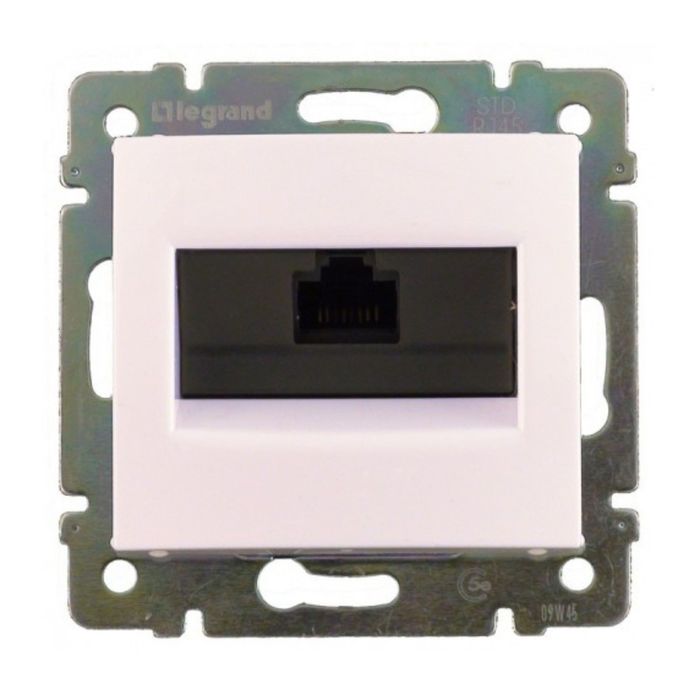 Механизм розетки информ. 1-м СП Legrand "Valena ", RJ45 5E UTP бел. 774230