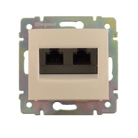 

Механизм розетки информ. 2-м СП Legrand "Valena ", RJ45 + RJ45 5Е UTP сл. кость 774131