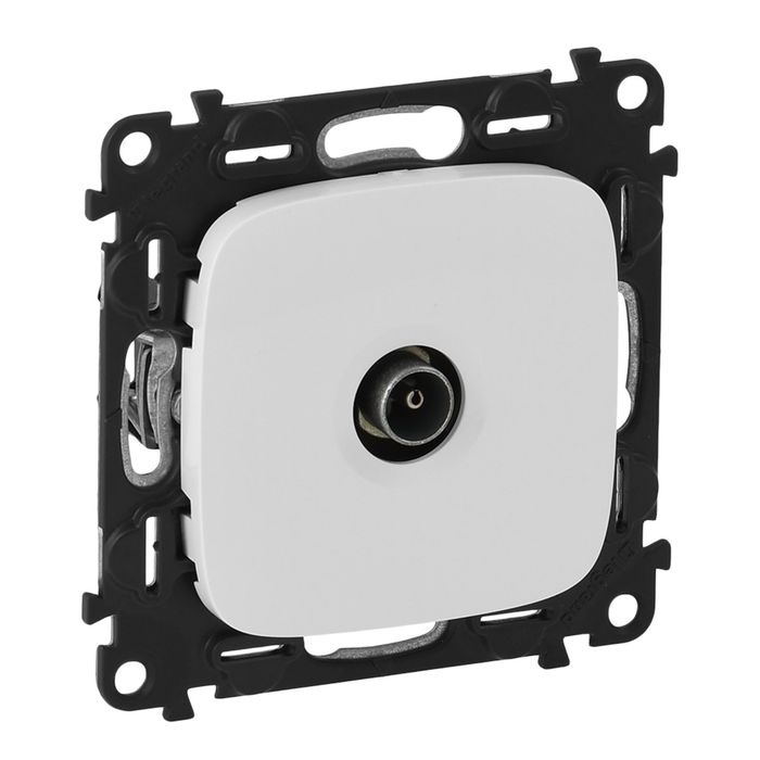 Механизм розетки TV Legrand "Valena Allure ", проходн., 1. 5дБ/14дБ 0-2400МГц, белый,