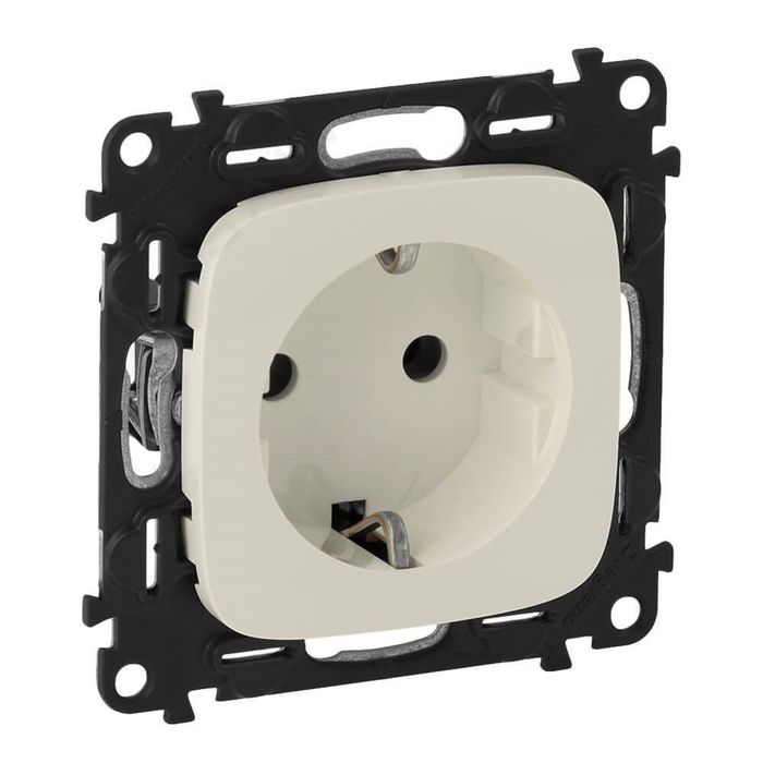 Механизм розетки Legrand "Valena Allure ", 16А, 250В, 2К+З, винт. зажим, сл. кость, 753824