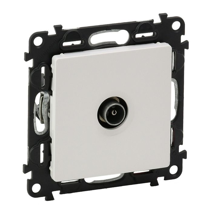 Механизм розетки TV Legrand "Valena Life ", оконечная 10дБ 0-862 мГц, панель, бел. 753460