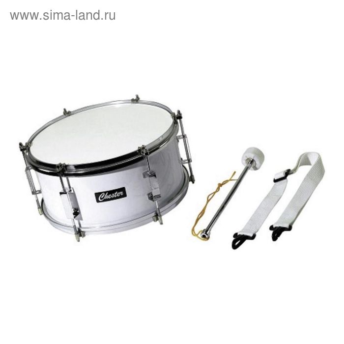 Барабан CHESTER Street Percussion White  маршевый (12" х 7")