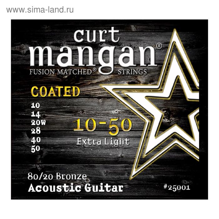 Струны для электрогитары CURT MANGAN 10-50 Stainless Extra Light Set