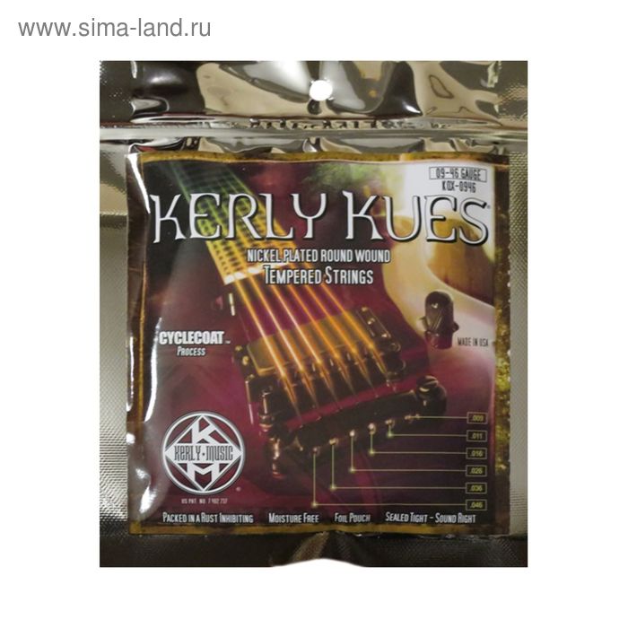 Струны для электрогитары KERLY KQX-0942 Kues Nickel Plated Steel NPS Tempered