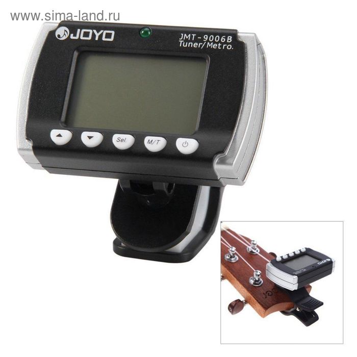 Тюнер-метроном JOYO JMT-9006B тюнер-метроном на прищепке хроматический для гитары, скрипки