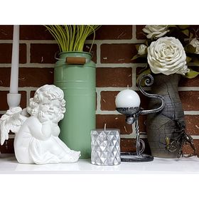 

Свеча "Ручная работа" цилиндр "Геометрия" 6,7х7,5 серебро