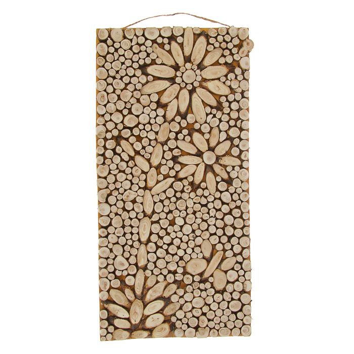 Панно можжевеловое "Цветок" 50х25см