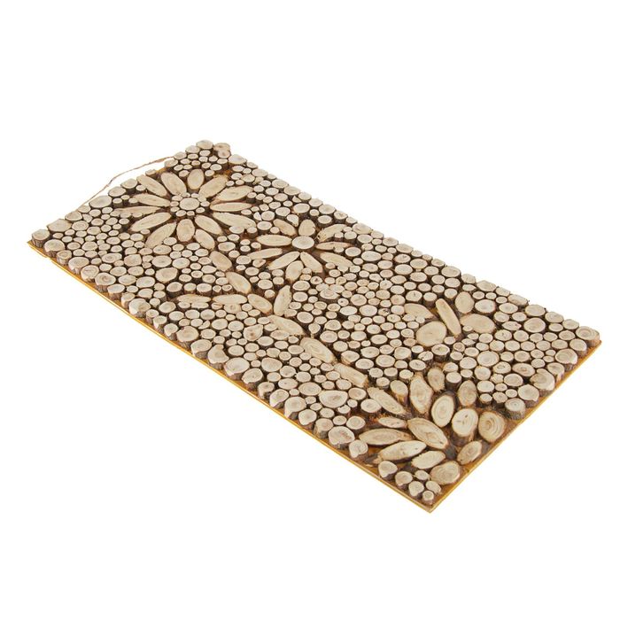 Панно можжевеловое "Цветок" 50х25см