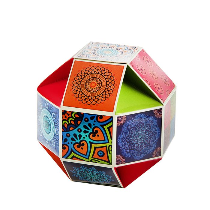 Подарочная коробка "Фрески" 12,5 х 12,5 х 12,5 см