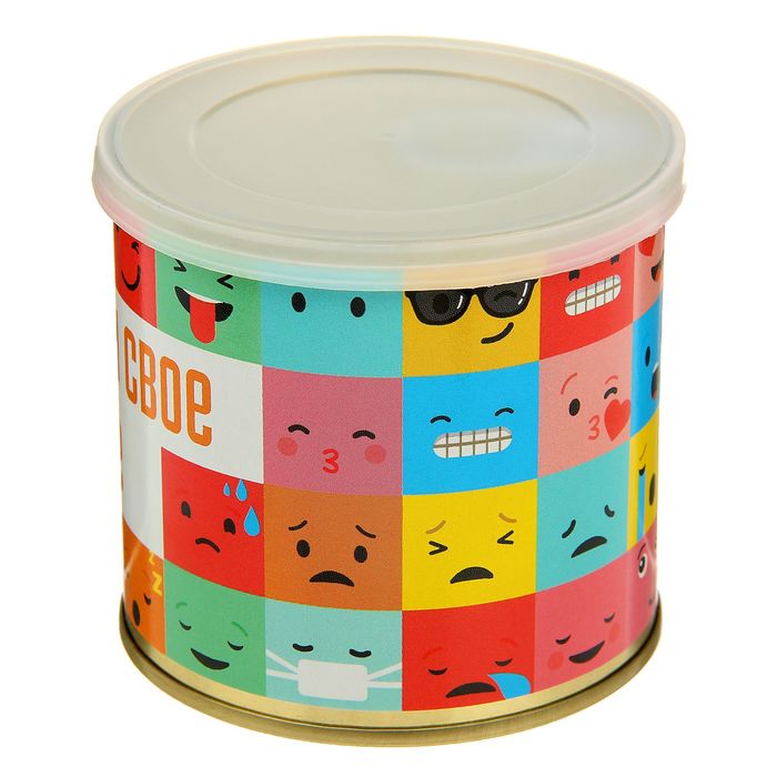 Пазл-антистресс в консервной банке "Собери свое настроение" (150х200 мм, набор 48 деталей)