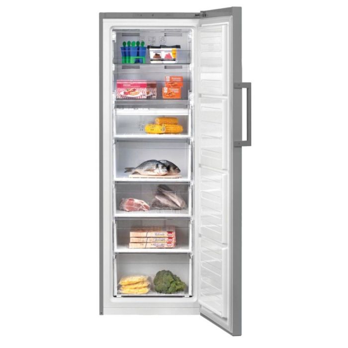 Морозильная камера Beko RFNK290T21S, 290 л, класс А+, однокамерная, серая