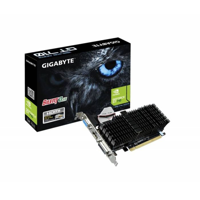 Видеокарта Gigabyte GeForce GT 710 (GV-N710SL-1GL) 1G,64bit,DDR3,954/1800