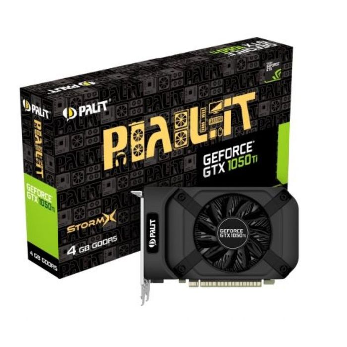 Видеокарта Palit GeForce GTX 1050TI StormX 4G,128bit,GDDR5,1290/7000,OEM