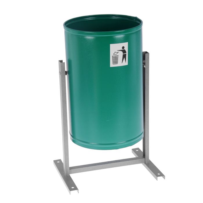 Урна для мусора 21 л "Уралочка Бюджет", цвет зеленый