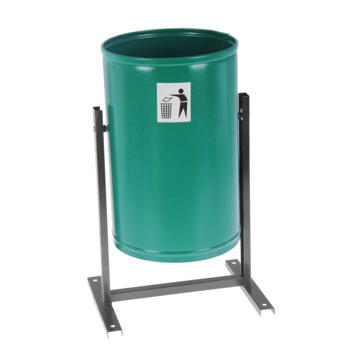 Урна для мусора 21 л "Уралочка Бюджет", цвет зеленый