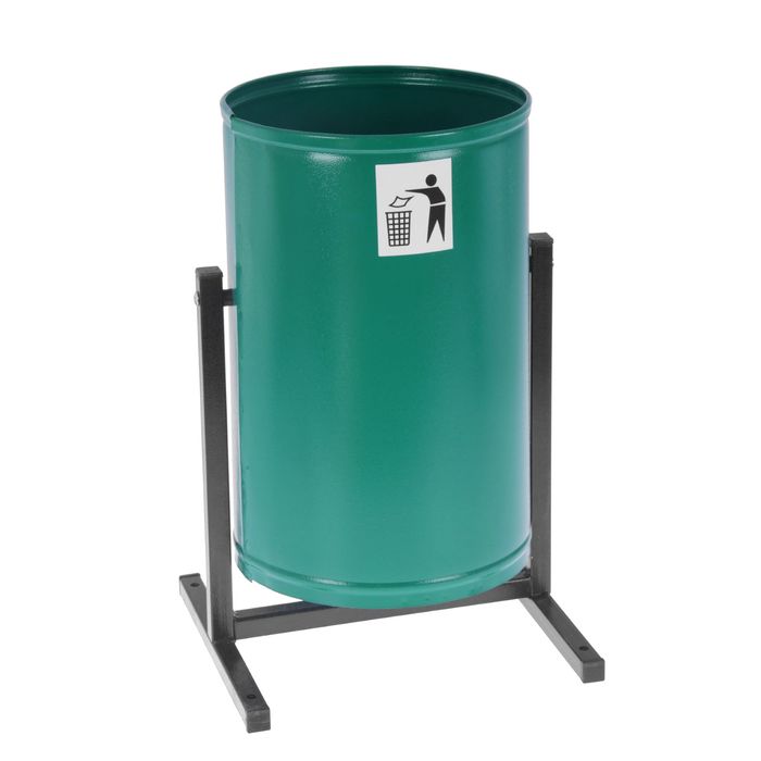 Урна для мусора 21 л "Уралочка", цвет зеленый