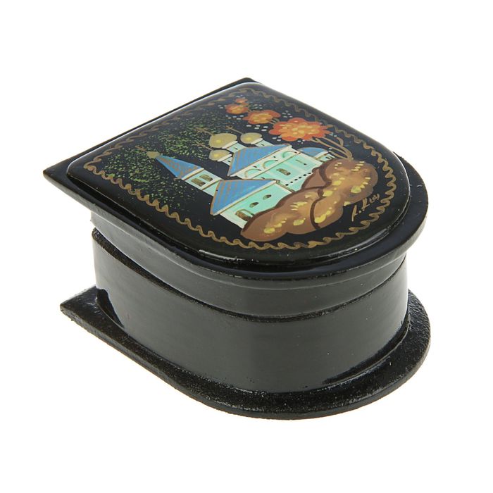 Шкатулка "Монастырь", ручная роспись