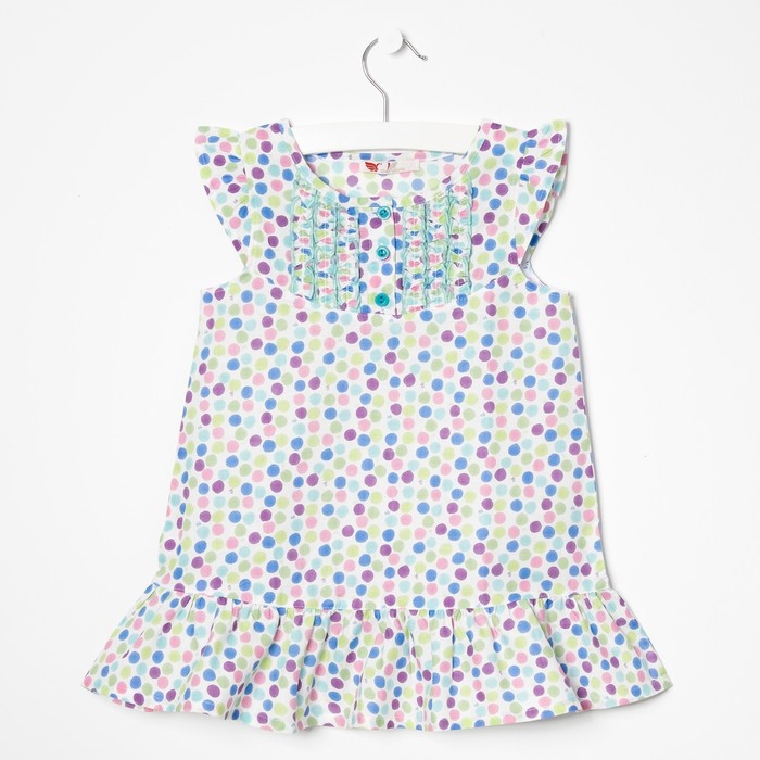 Платье для девочки, рост 122 см, цвет бирюзовый