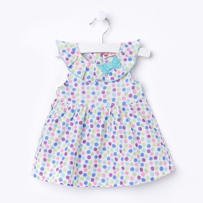 Платье для девочки, рост 80 см, цвет бирюзовый